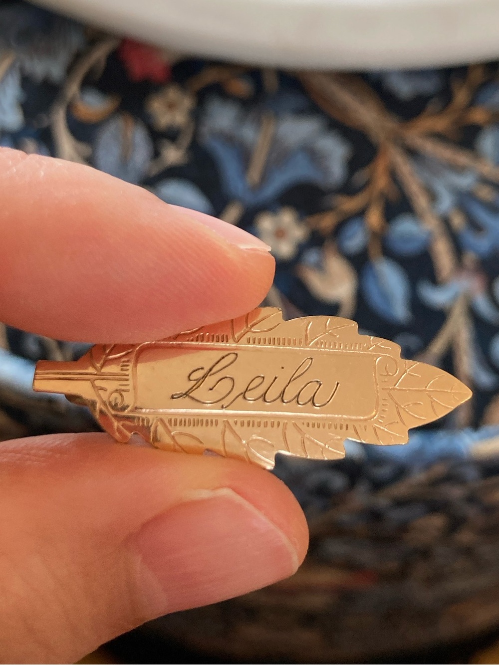 Vintage Gold Front “Leila” Pin/Brooch